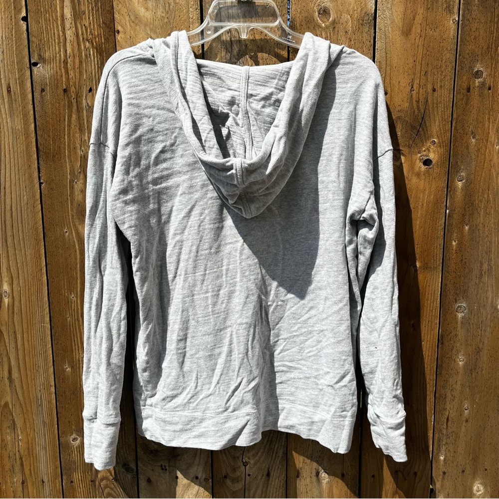 Loft Light Gray V-Neck Pullover - image 3